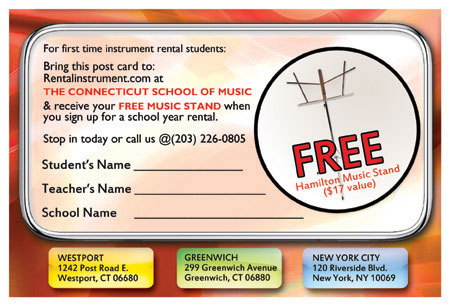 free music stand with rental