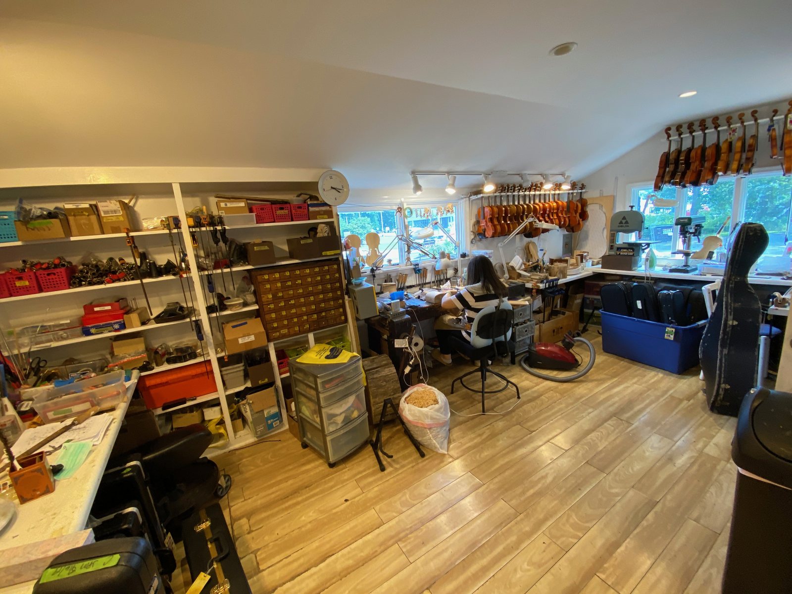 The band repair room at our Norwalk shop